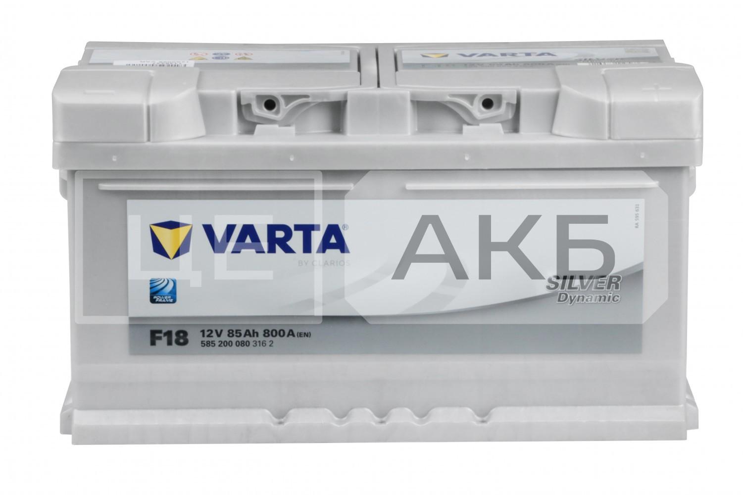 АКУМУЛЯТОР 12V 85AH 800A R+ DYNAMIC SLI 315*175*175MM 585200080