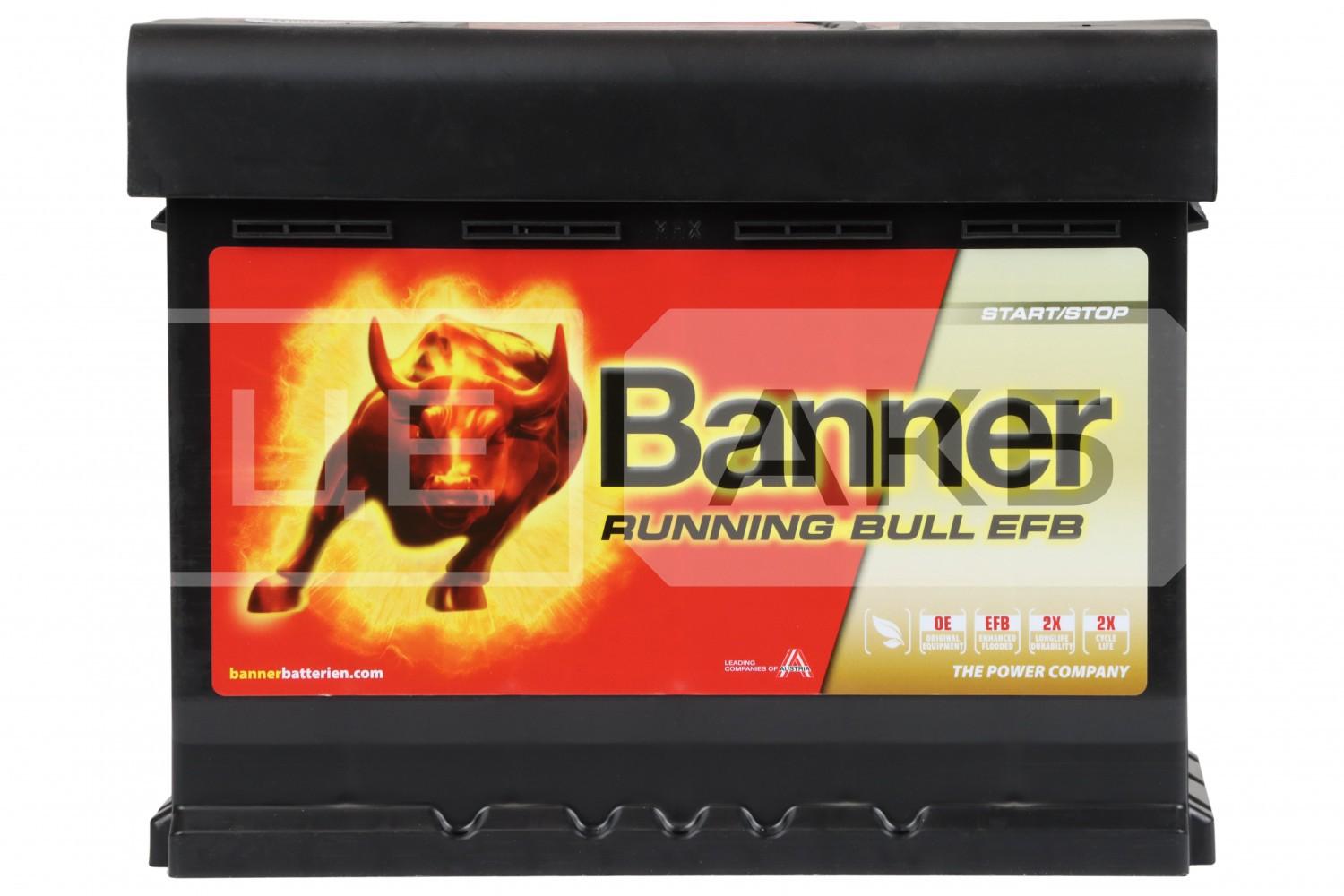 АКУМУЛЯТОР 12V 60AH 580A R+ RUNNING BULL EFB 241*175*190MM EFB56011