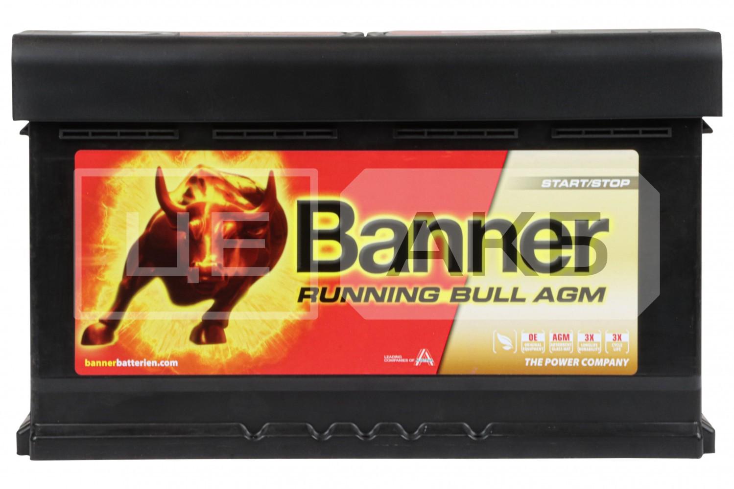 АКУМУЛЯТОР AGM 12V 80AH 800А R+ RUNNING BULL AGM 315*175*190MM AGM58001